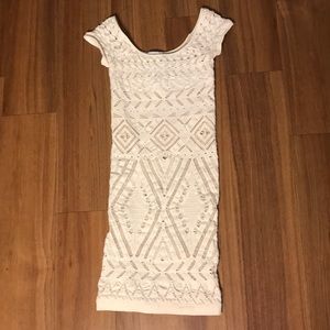 Beautiful tight white short sleeve dress